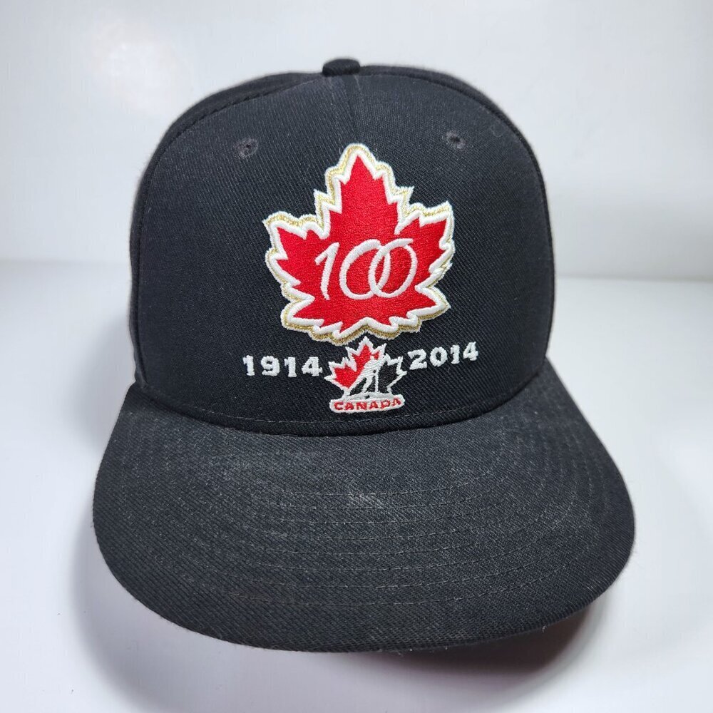 Nike Hockey Canada 100 Year Anniversary Snapback Hat Black Adjustable Cap